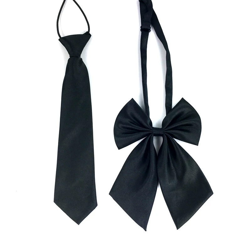 High quality Unisex Imitation silk tie collar flower cable tie student bow tie for School