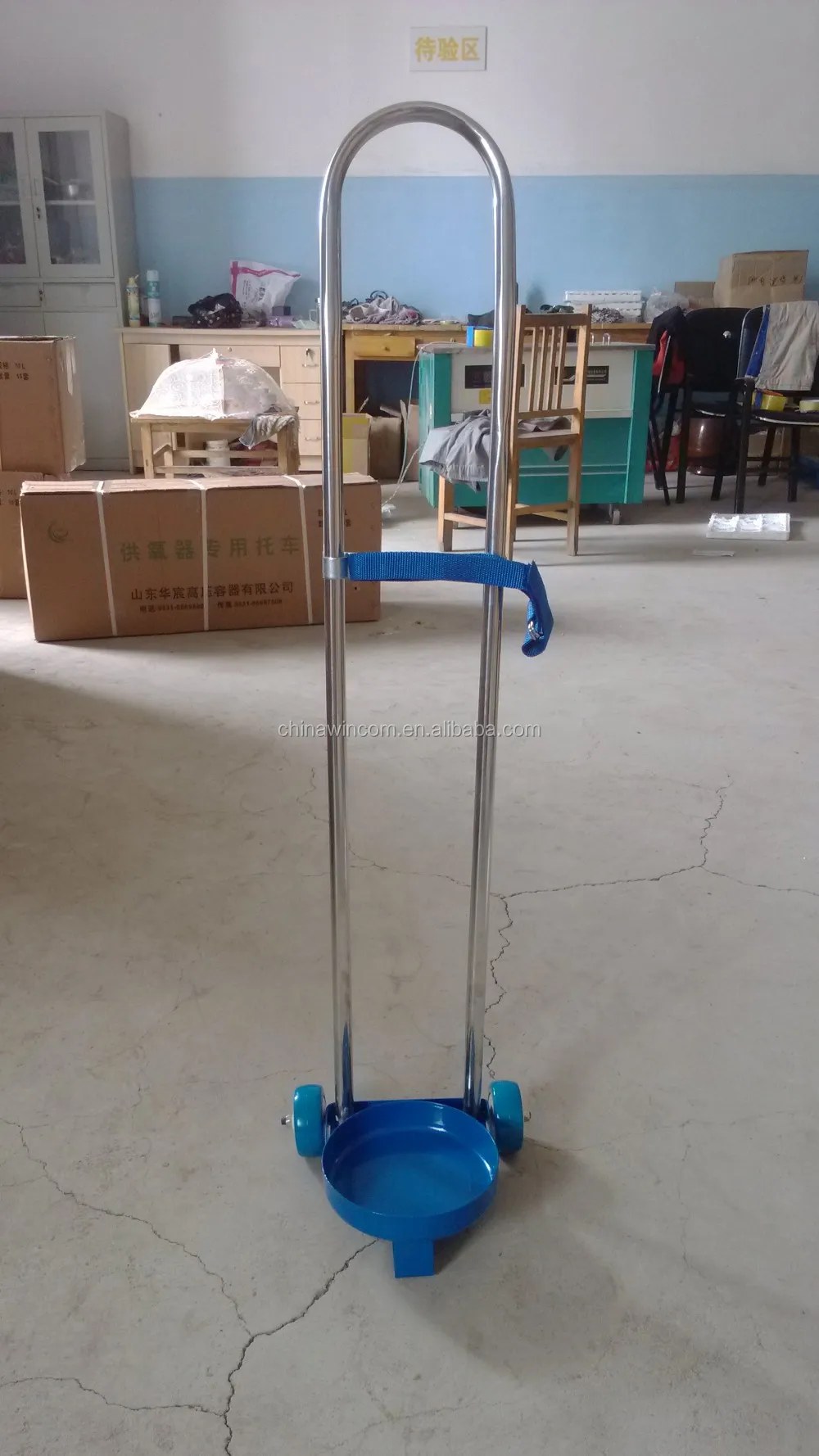 stainless steel oxygen cylinder trolley WT-T12/WT-T40