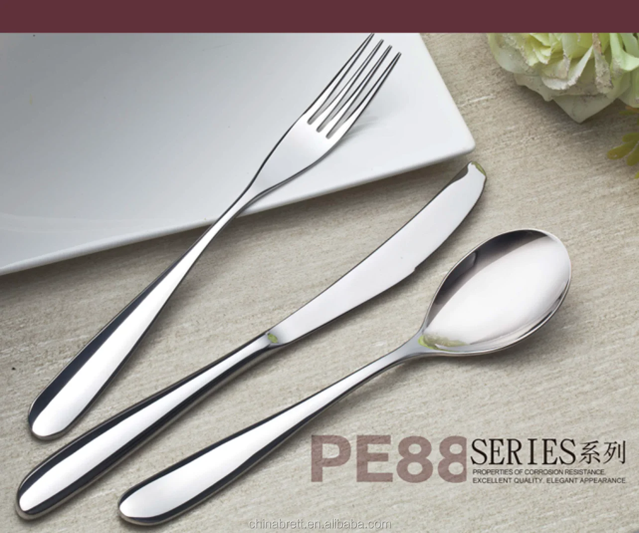 Tableware Market In Guangzhou Stainless Flatware Royal Cutlery Set