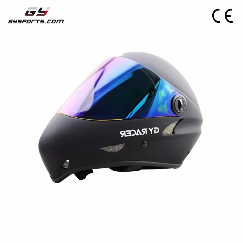Fiberglass Full Face Skateboard Helmet Longboard Helmet With Pc Visor Buy Longboard Fullface