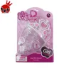 Princess decoration toys with light Plastic crown & earring for little girls