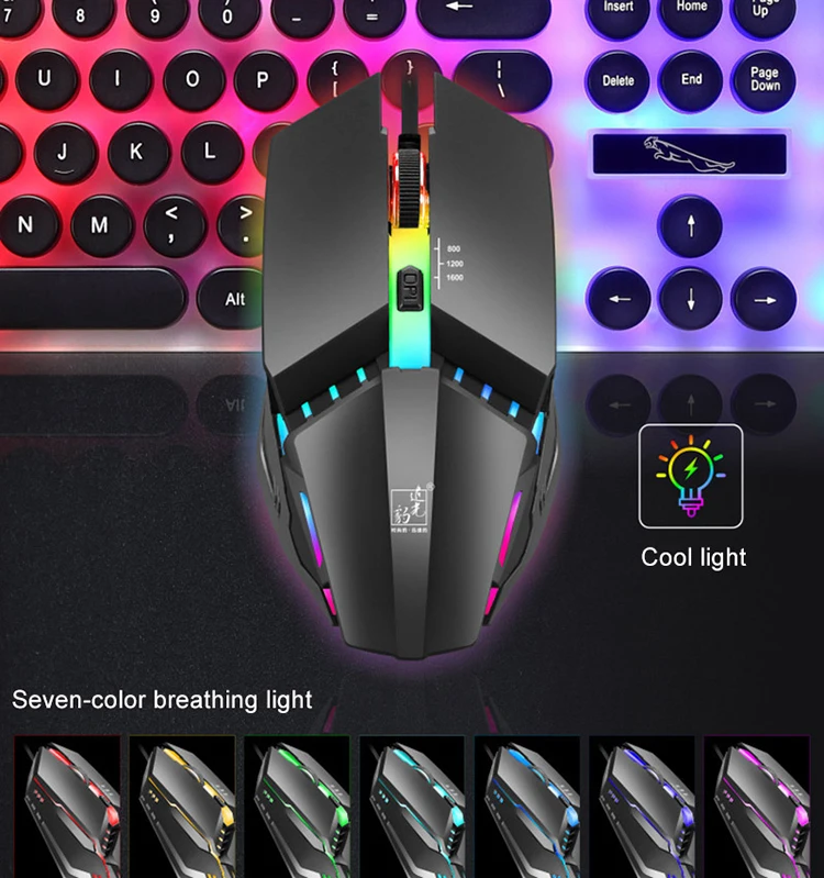 2019 New K3 Professional Gamer Wired USB LED Light Ergonomic Mouse Gaming  For Laptop PC