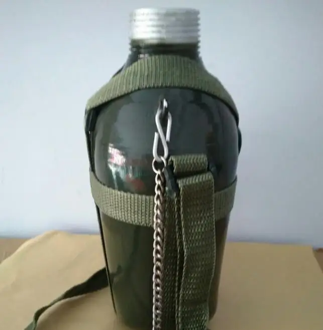 1.3l Us Military Aluminium Water Bottle Canteen With Straps Outdoor