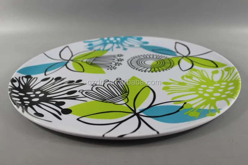 Western Style Melamine Serving Plate Cake Dishes