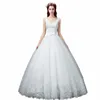 2018 Western Fashion Vestido De Novia v neck sexy slim lace menyasszonyi wedding dress ball gown
