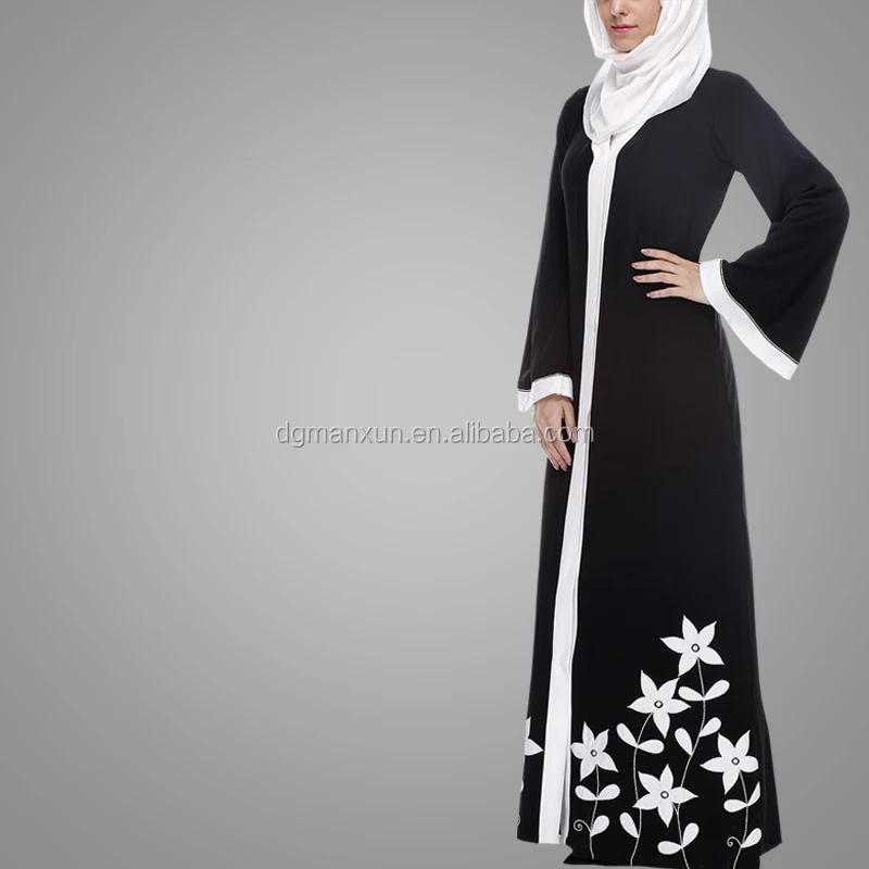 Modern Moroccan Style Abaya Dubai Abaya Long Sleeve Printing Muslim