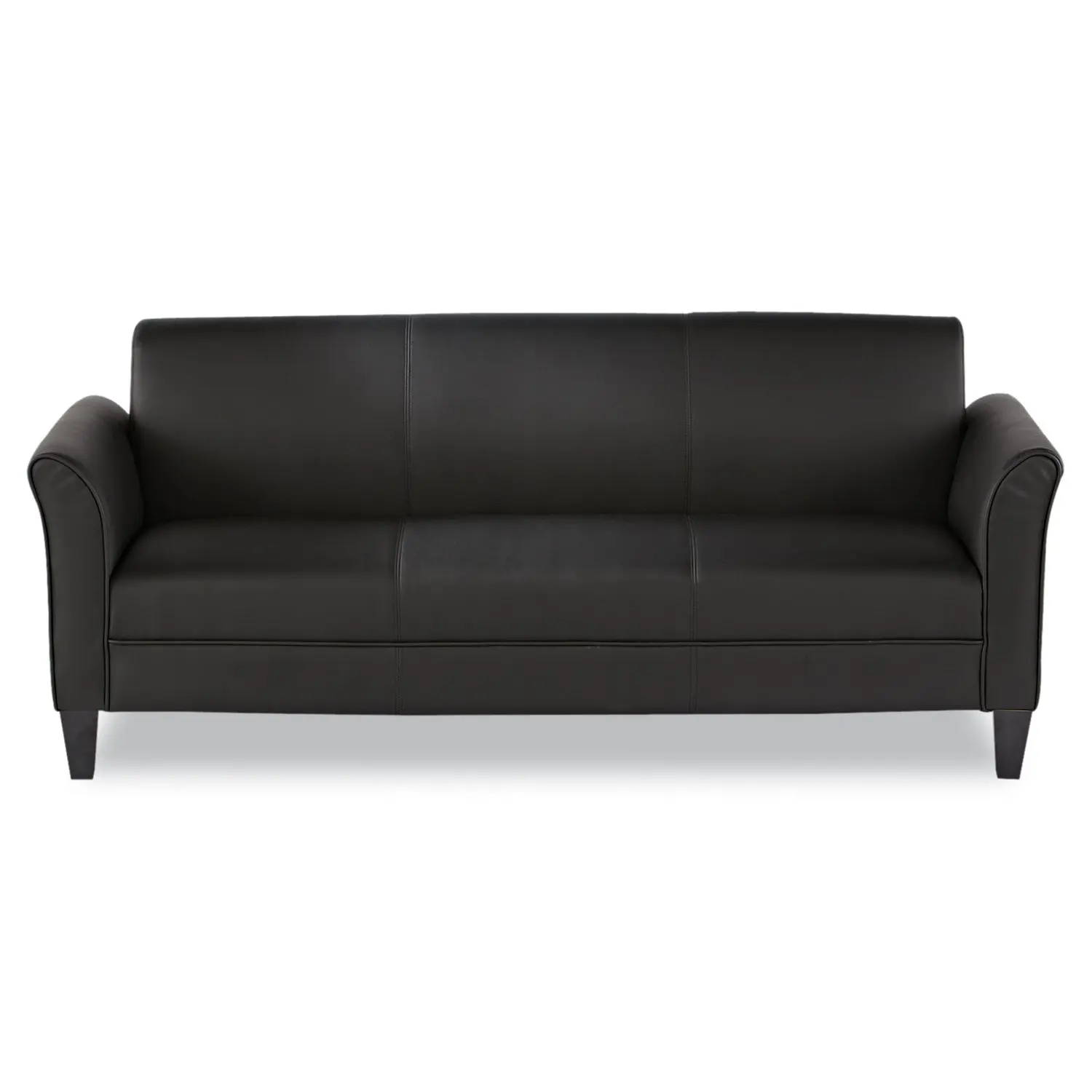 Блэк софт. Черный диван. Диван офисный 3-х местный кожзам. Black Leather Sofa. Baker Opera Sofa.