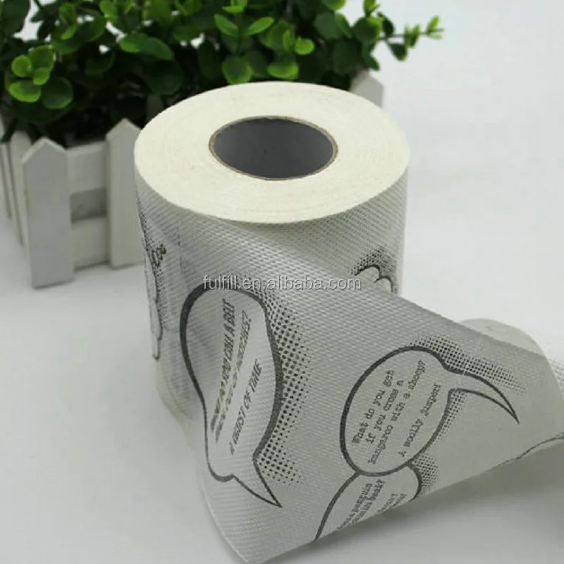 Oem Design Printed Toilet Paper With Company Logo Printed Toilet Paper