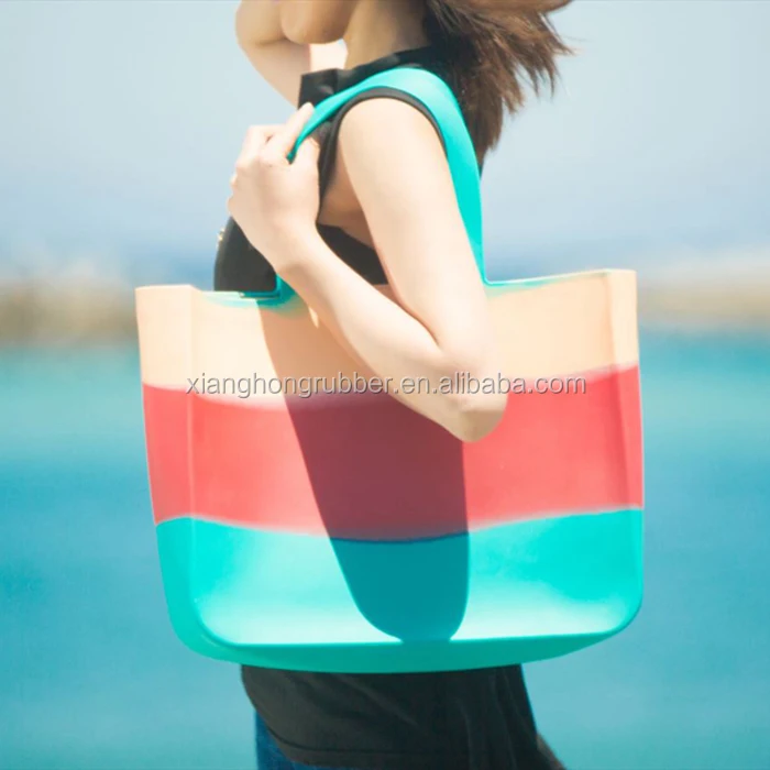 Waterproof Silicone Hand Tote Women Beach Bag Buy Silicone Beach Bag