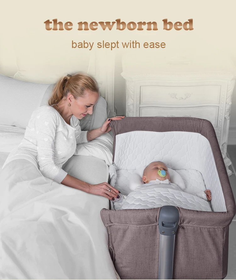 cot attached to bed for baby