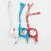 Rubusub XZ-34 Creative Sublimation Blank Thermal Transfer USB Charger 3 in1 USB Charging Cable For Heat Transfer Printing