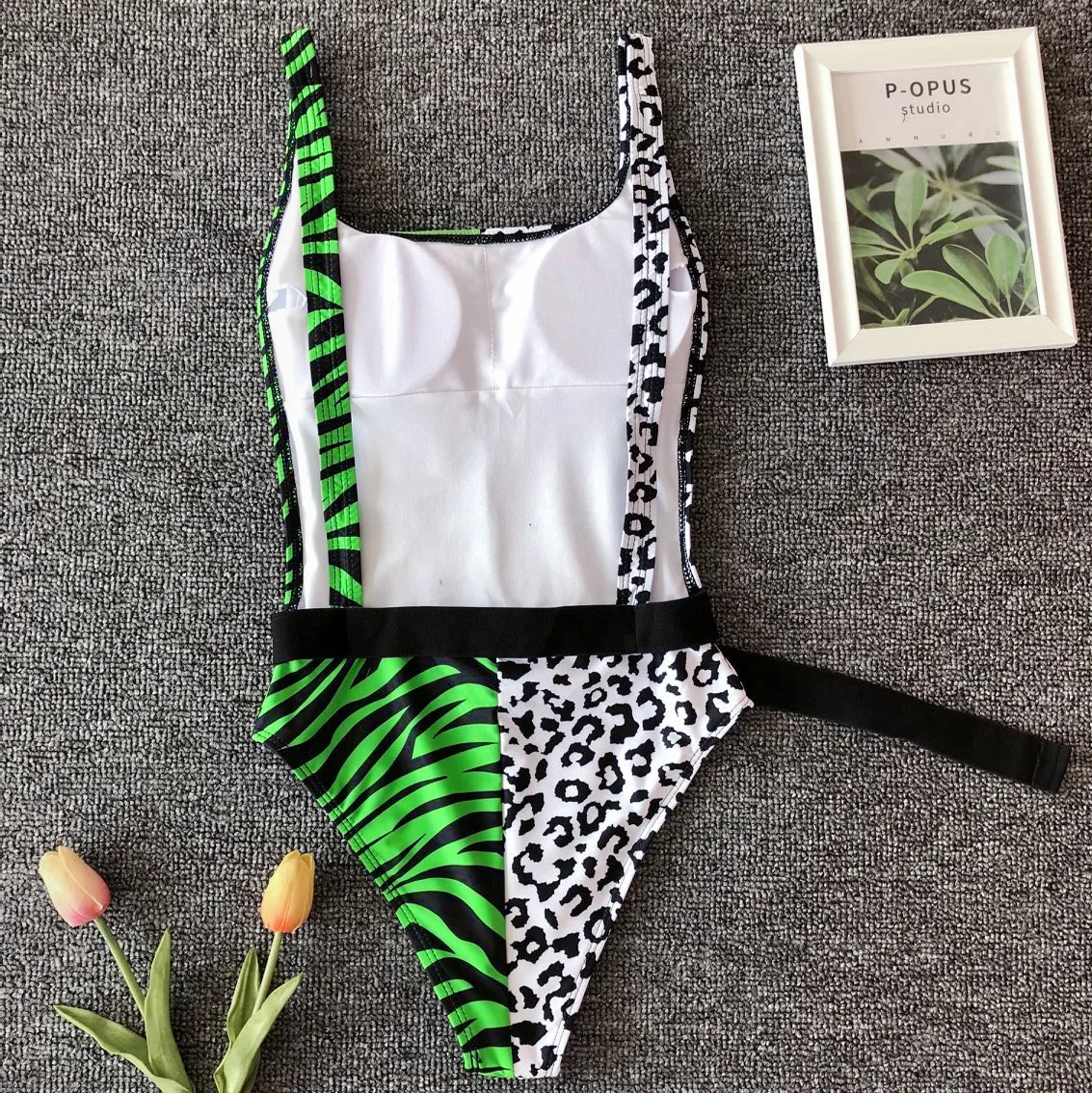 Women New Sexy Leopard Print Greek Bikini Set Swimwear Bathing Suit