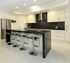 Modern kitchen design two colors combination lacquer finish modular kitchen cabinet