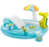 Intex 57129 Gator Play Center Inflatable children Kiddie Spray Wading swimming Pool with water Slide