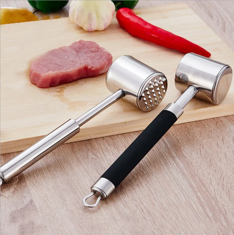 Stainless Steel Dual Sided Tool For Tenderizing Flattening And Pounding