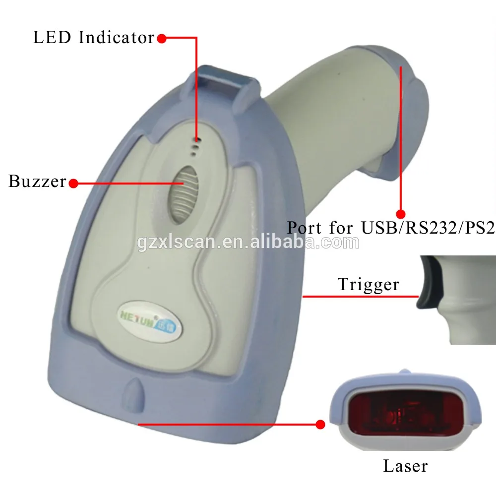 Nt2015ly Bluetooth Automatic Usb,Keyboard Wedge,Rs232 Laser Barcode