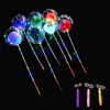 18 Inch High Quality Transparent Bobo Wedding Party Decoration LED Light Balloons