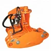 forest grapple with hydraulic rotator for timber crane