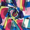 polyester material digital printing swim fabric for custom designs