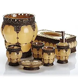 SBWYLT-American seven-bathroom suites and bathroom lamp resin European-style bathing suit decoration mug