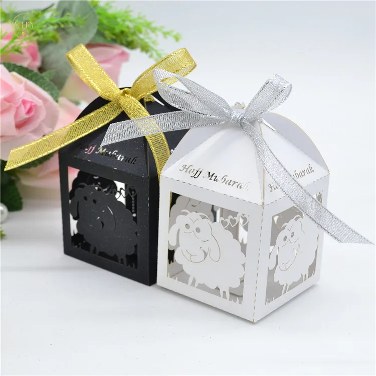 Muslim sheep laser cut hajj mubarak hajj mabrour gift box