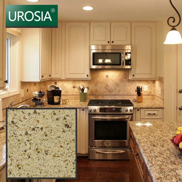 Multi Color Mixed Engineering Quartz Slab Surface Cheap Multi