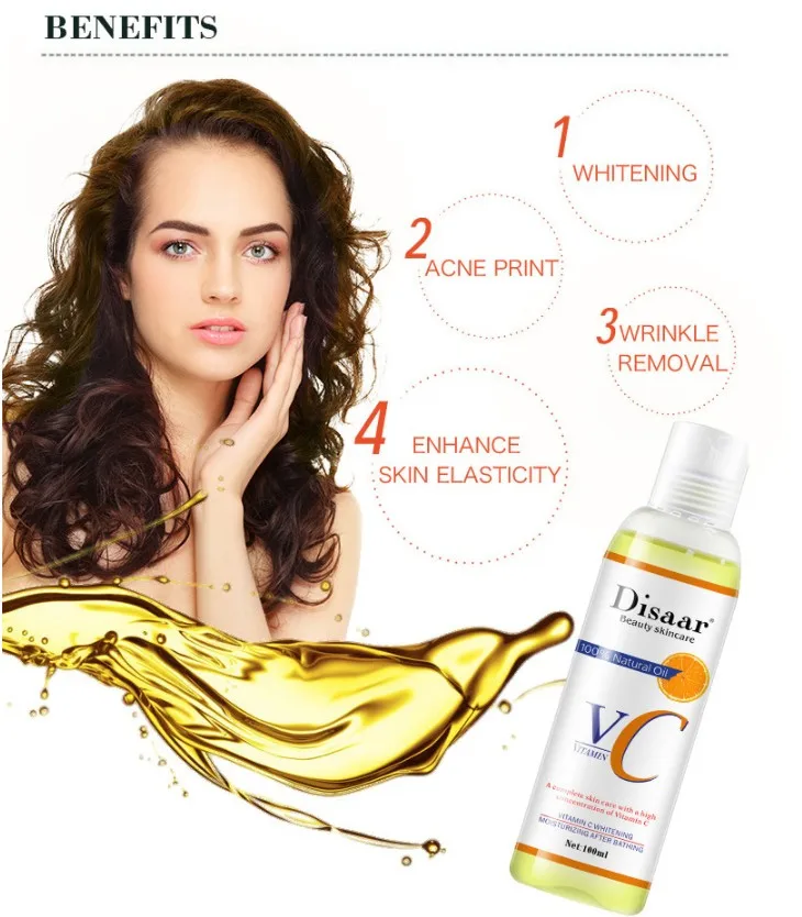 Wholesale Body Face Skin Lightening Oil Vitamin C Whitening Oil Massage