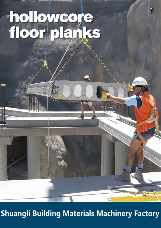 Precast Concrete Hollow Core Slab road block making machine