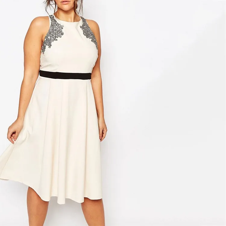 white dress for fat women