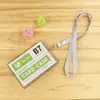 Student id card holder soft PVC plastic transparent horizontal and vertical business card holder