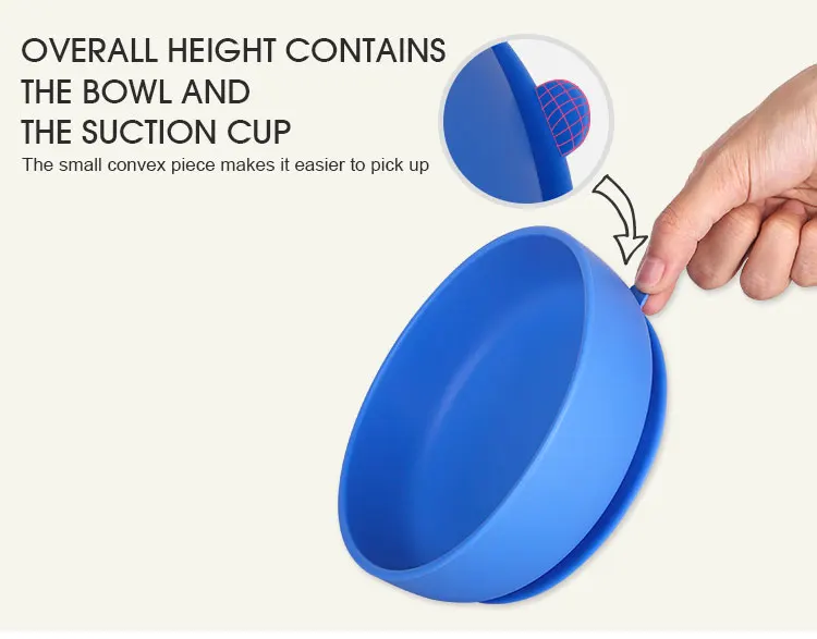 Free Sample Free Shipping Baby Suction Bowl, Silicone Baby Bowl Set, Baby Silicone Bowl Mat