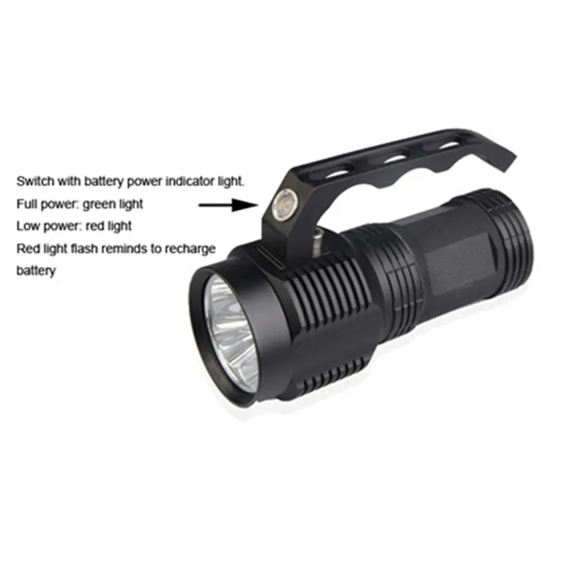 Handheld portable Aluminum 4 LEDs 4000Lumen emergency outdoor camping torch light