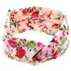 LGWO156 RDT European American Hot Mother Son Baby Infant Floral Rabbit Ear Bowknot Headbands Set Cotton Headwear Hair Accessory