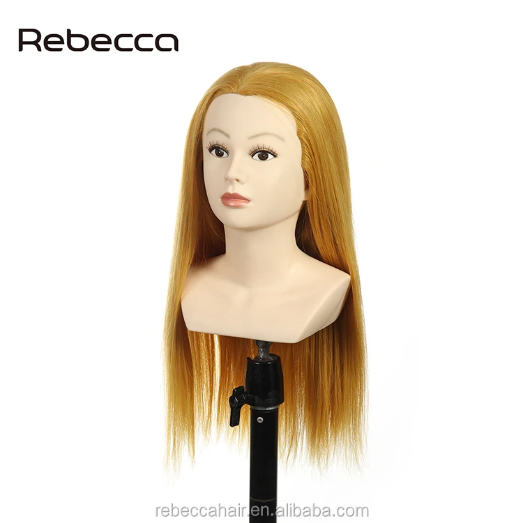 female mannequin head with hair