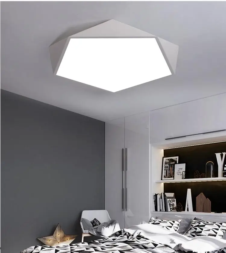 Conduziu a Iluminação da Lâmpada do Teto para Sala de Estar Criativo Geométrico Arte Estudo Varanda Corredor Iluminação Teto 14 High Quality ceiling lights