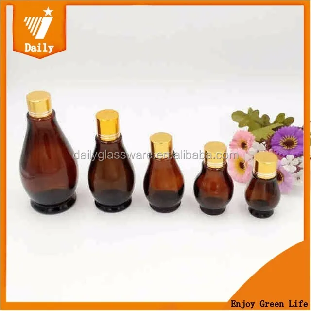 low moq oil bottles with push button dropper 50ml