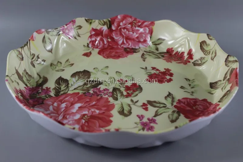 Flower Shaped Melamine Fruit Plata & Dishes