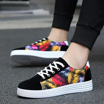 printed canvas shoes