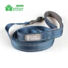 Safety Reflective Lining Dog Leash Reflective Nylon Walking Training Dog Leads Running Dog Classic Leash With Neoprene Handle