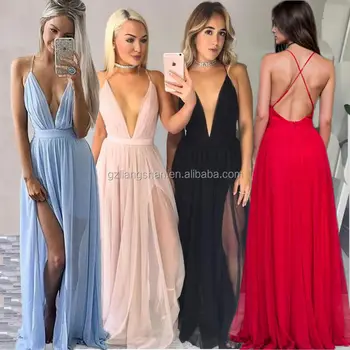 En Gros Femmes Sexy Célébrité Boho Longue Robe Maxi Col V Club De Plage Dos Nu Robe De Soleil Buy Robe Décontractée Sexy Intelligente De Mode De