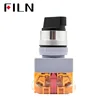 LAY7-20X_31BL 1pcs 22mm Self-lock Selector Switch 2NO 3 Positions Rotary Push Buton 4 screws 10A400V Black