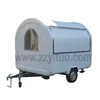 Black Color 2 Windows Concession Stand Trailer Mobile Kitchen Shipped