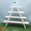 Movable Vintage Antique White 4 Tier Wooden ladder shelf for display ideas