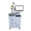 Low price 3-axis laser marking station with removable and adjustable working plane 20w fiber laser marking machine for metal