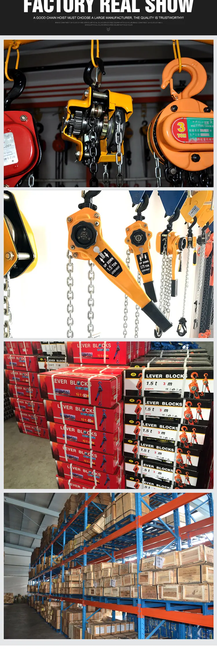 Lever Block Ratchet Puller Hoist With Overload Protection (1 Ton,5 Foot