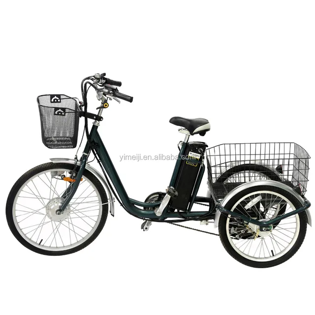 250W 24" Electric Three Wheel E Bike Adult Big Tricycle for Elder with EEC Approval for Sale