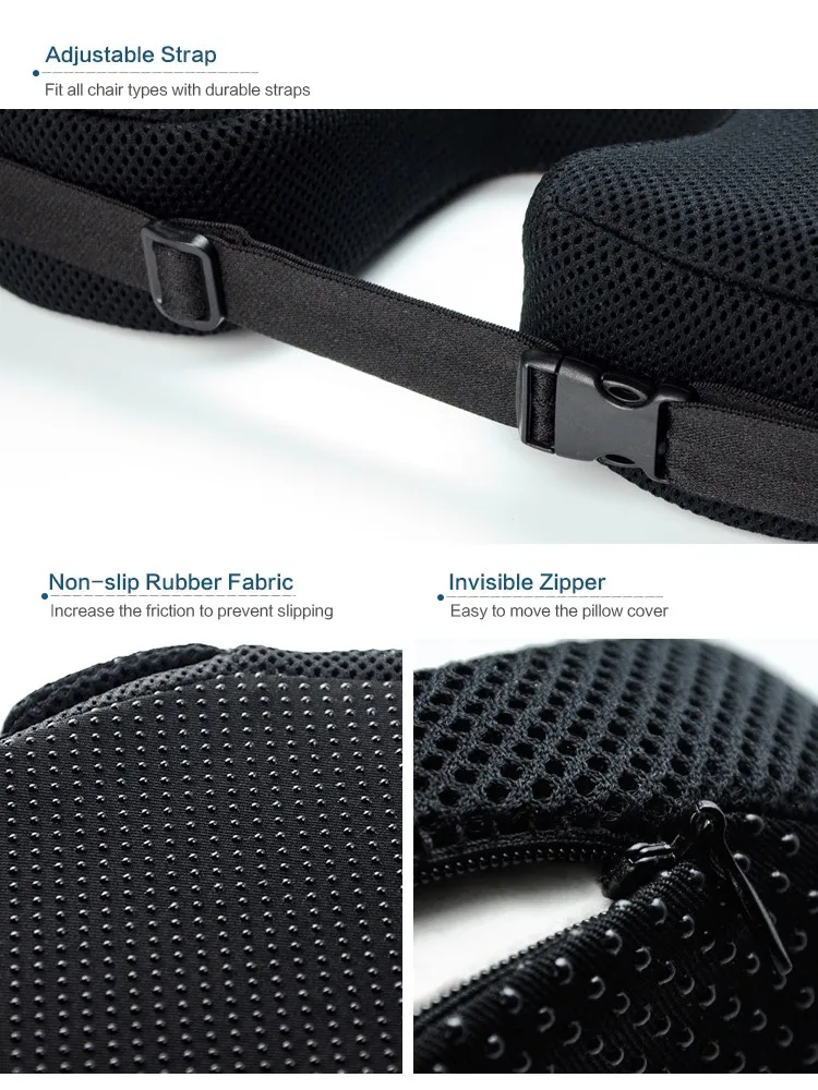 Byc 3d Comfort Breathable Polyester Mesh Cover Bus Driver Seat Cushion