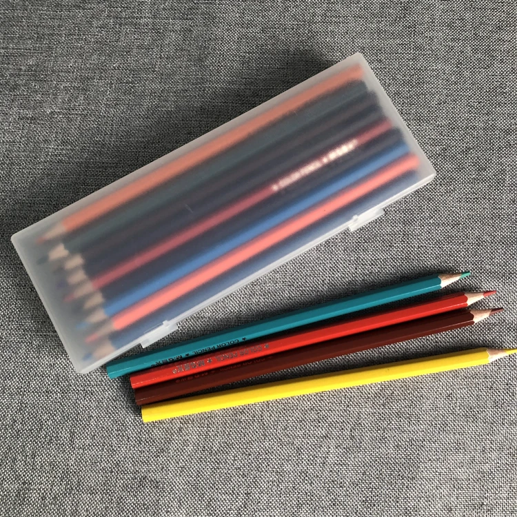 Customized Plastic Colored Pencil Case Packaging Supplier Pp Pen Box ...