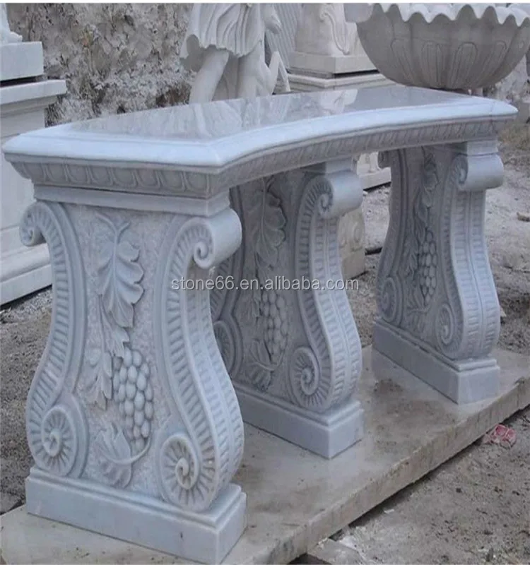 Hand Carved Natural Stone Benches With Back Basalt Stone Price