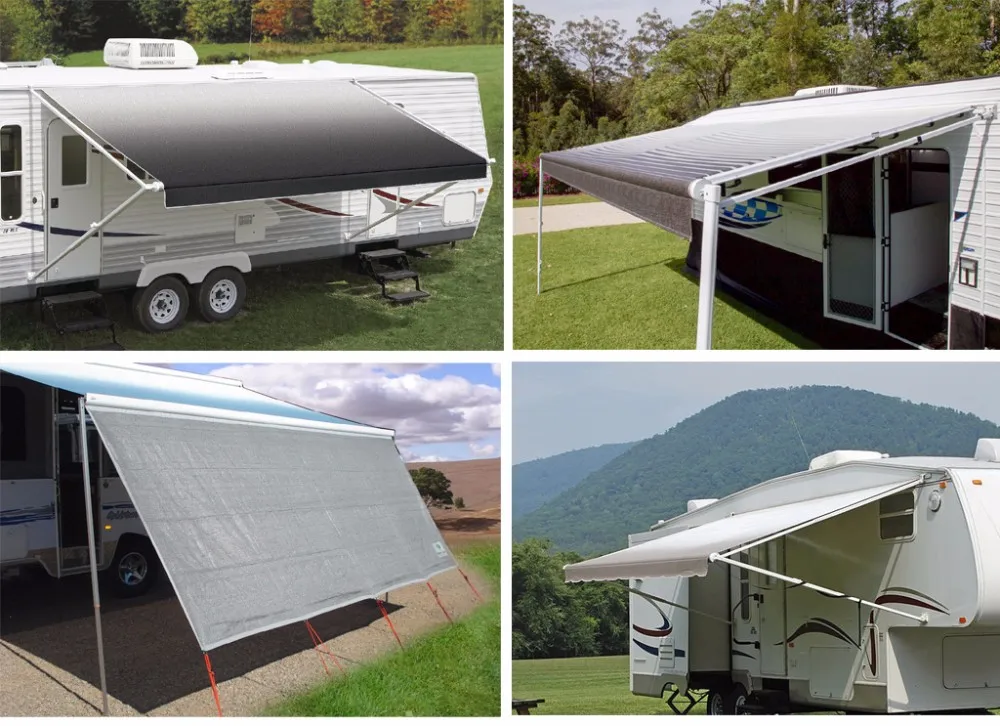 Manual Outdoor Travel Trailer Caravan Awning Buy Travel Trailer